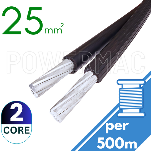 25mm 2C XLPE Aerial Bundle Cable ABC 1kV