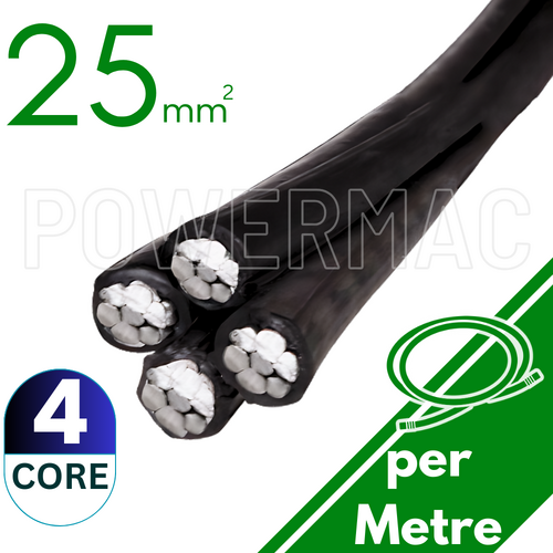 25mm 4C XLPE Aerial Bundle Cable ABC 1kV