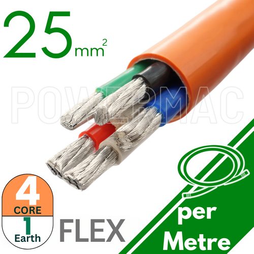 25mm x 4C+25E Aluminium Flexible Multicore XLPE-90 0.6/1kV