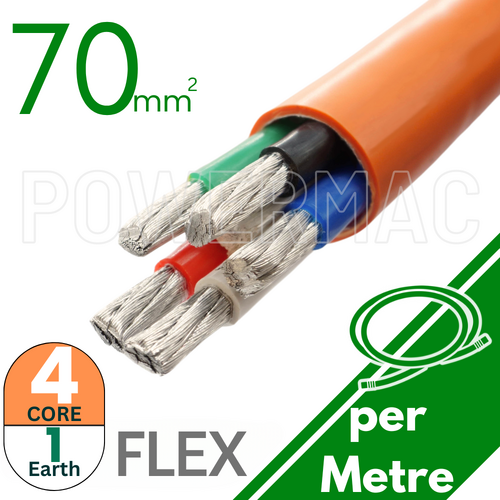 70mm x 4C+70E Aluminium Flexible Multicore XLPE-90 0.6/1kV