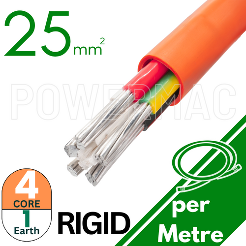 25mm x 4C+25E Aluminium Ridge Multicore XLPE-90 0.6/1kV