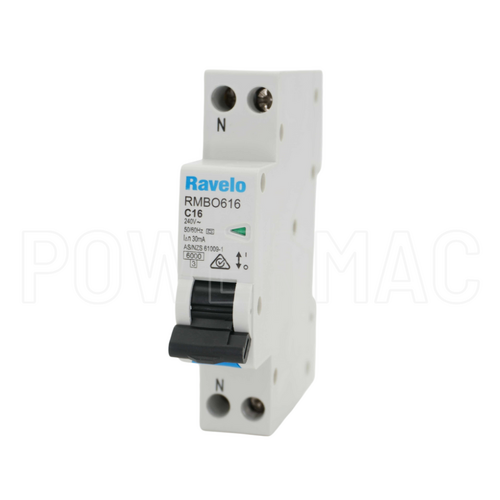 6kA 16 Amp Single RCBO Type A