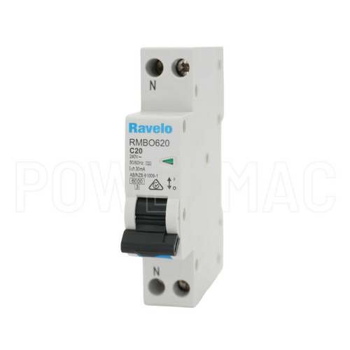 6kA 20 Amp Single RCBO Type A