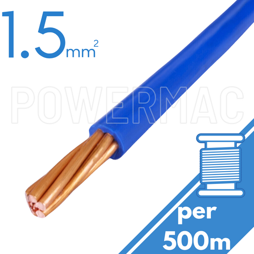 1.5mm Building Wire 1C V90 PVC 1KV Blue