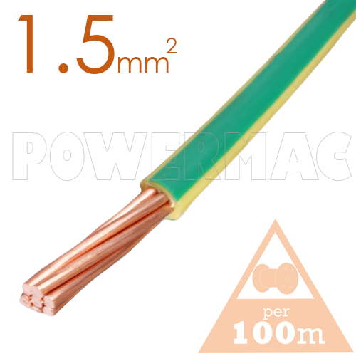 1.5mm Building Wire 1C V90 PVC 1KV Earth G-Y