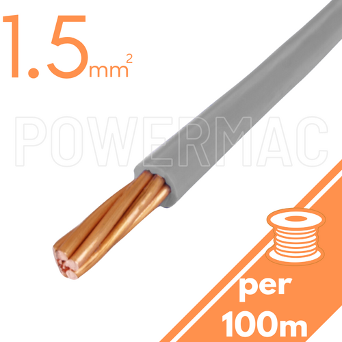 1.5mm Building Wire 1C V90 PVC 1KV Grey