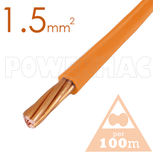 1.5mm Building Wire 1C V90 PVC 1KV Orange