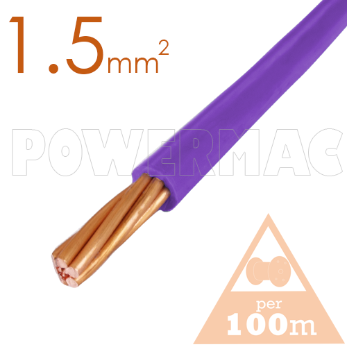 1.5mm Building Wire 1C V90 PVC 1KV Purple