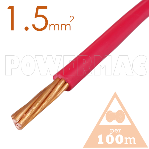 1.5MM 1C V90 PVC B/W 1KV RED