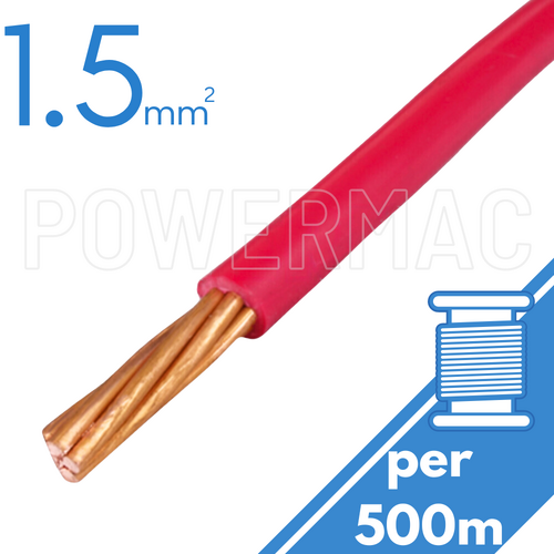1.5mm Building Wire 1C V90 PVC 1KV Red