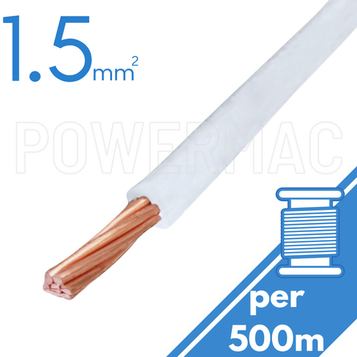 1.5mm Building Wire 1C V90 PVC 1KV White