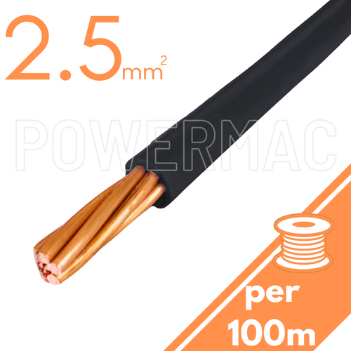 2.5mm Building Wire 1C V90 PVC 1KV Black