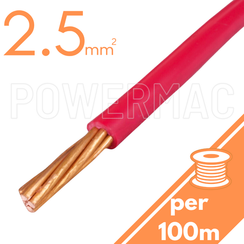 2.5mm Building Wire 1C V90 PVC 1KV Red