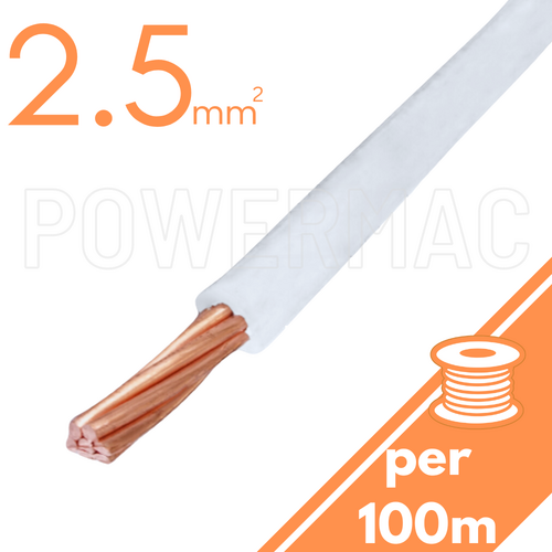 2.5mm Building Wire 1C V90 PVC 1KV White