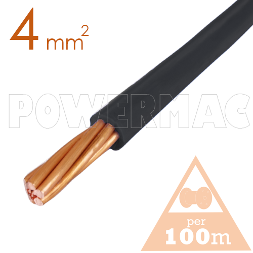 4mm Building Wire 1C V90 PVC 1KV Black