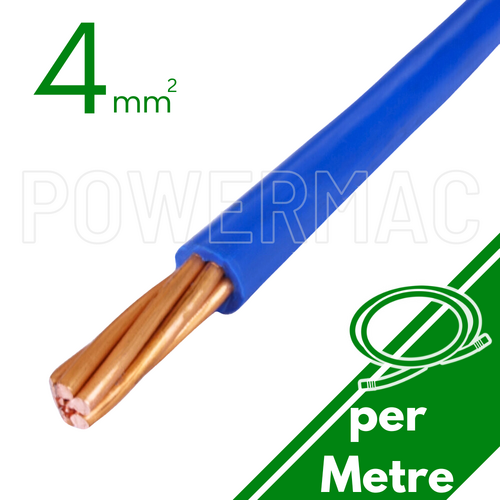 4mm Building Wire 1C V90 PVC 1KV Blue