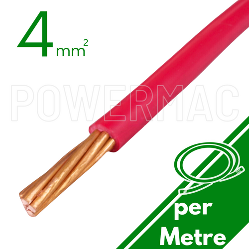 4mm Building Wire 1C V90 PVC 1KV Red