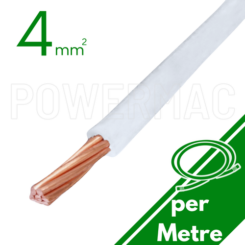 4mm Building Wire 1C V90 PVC 1KV White