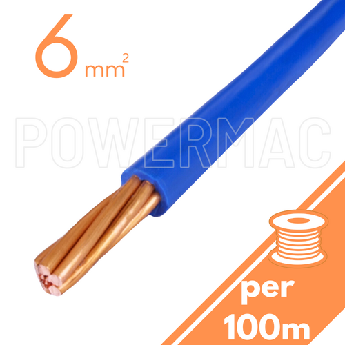 6mm Building Wire 1C V90 PVC 1KV Blue
