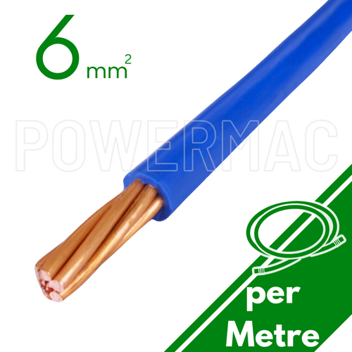 6mm Building Wire 1C V90 PVC 1KV Blue