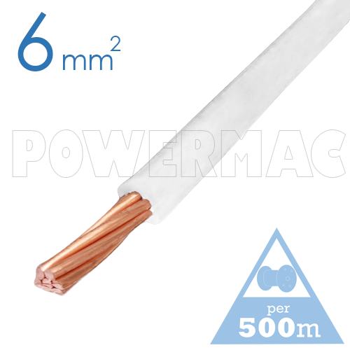 6mm Building Wire 1C V90 PVC 1KV White