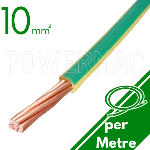 10mm Building Wire 1C V90 PVC 1KV Earth G-Y