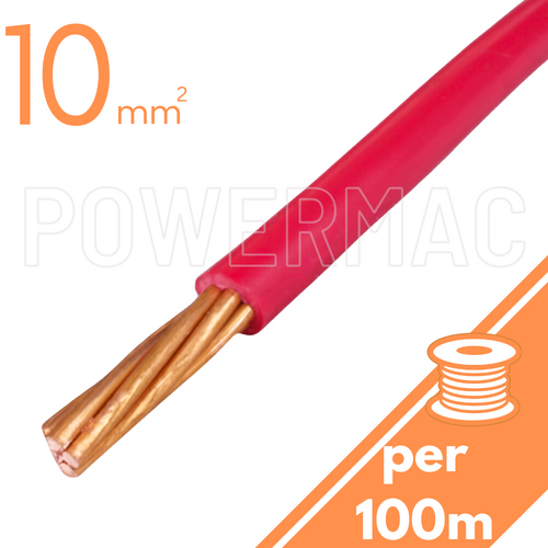10mm Building Wire 1C V90 PVC 1KV Red
