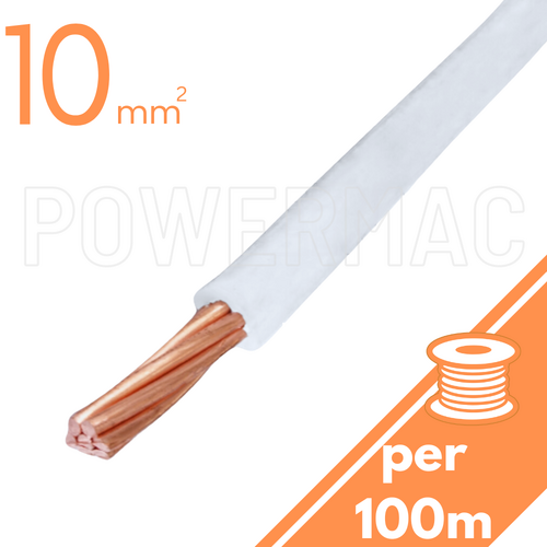 10mm Building Wire 1C V90 PVC 1KV White