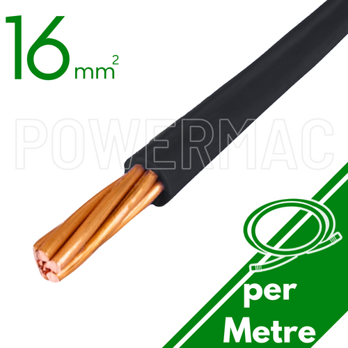 16mm Building Wire 1C V90 PVC 1KV Black