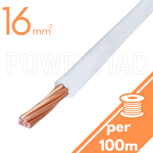 16mm Building Wire 1C V90 PVC 1KV White