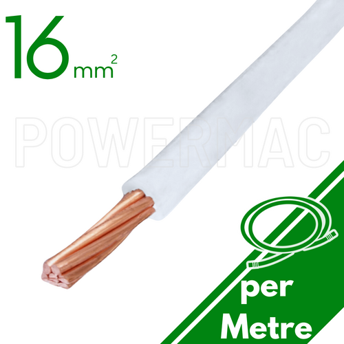 16mm Building Wire 1C V90 PVC 1KV White