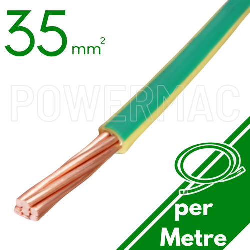 35mm Building Wire 1C V90 PVC 1KV Earth G-Y