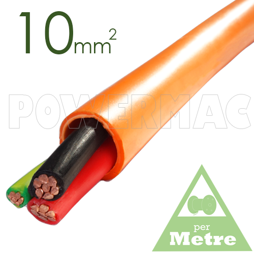 10mm 2C+E Orange Circular Cable XLPE/PVC 0.6/1kV