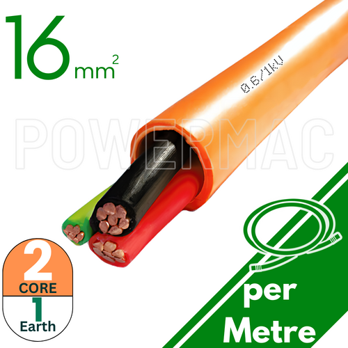 16mm 2C+E Orange Circular Cable XLPE/PVC 0.6/1kV