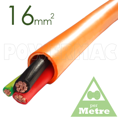 16mm 2C+E Orange Circular Cable XLPE/PVC 0.6/1kV