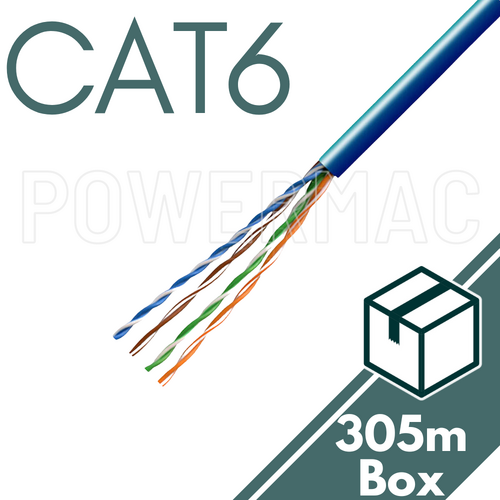 CAT6 UTP BLUE SHEATH- 305 BOX