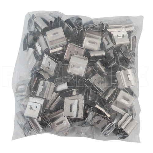 2 x 4mm Solar Cable Clips Stainless Steel 100pk