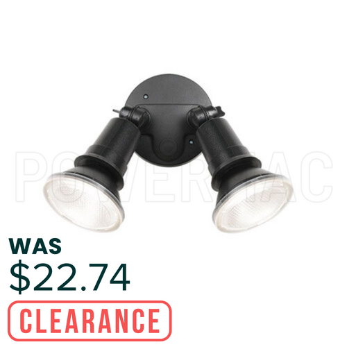 10W Double LED, Comet Outdoor Spotlight - Black