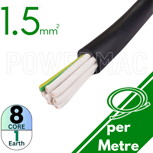 1.5mm 8C+E Control Cable  PVC/PVC 0.6/1KV