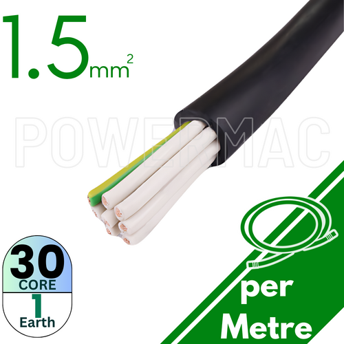 1.5mm 30C+E Control Cable  PVC/PVC 0.6/1KV