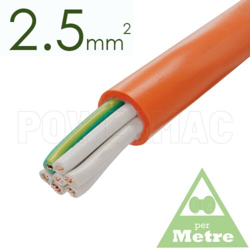 2.5mm 6C+E Control Cable  PVC/PVC 0.6/1KV - Orange Sheath