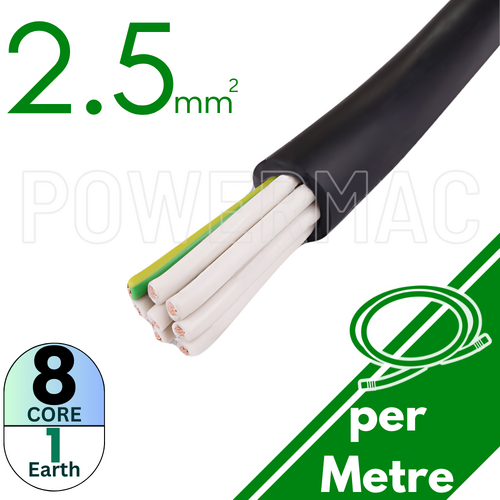 2.5mm 8C+E Control Cable  PVC/PVC 0.6/1KV