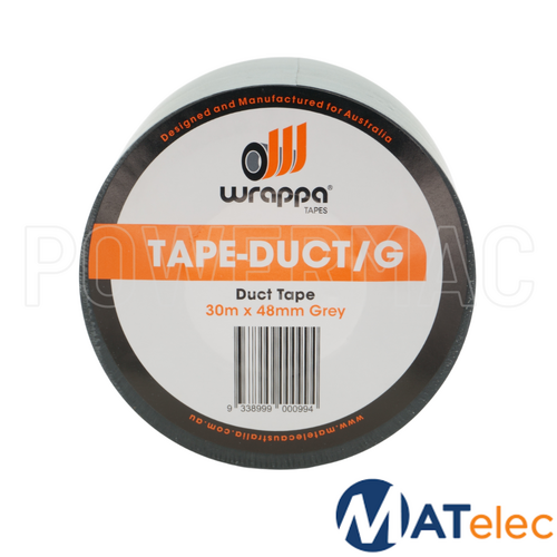 Wrappa Duct Tape Grey - 48mm x 30mtrs