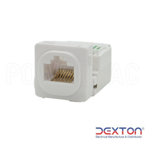 Data and Telephone Socket Mechanism - White