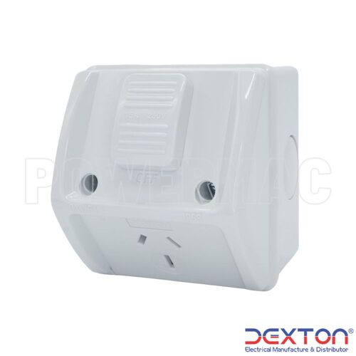 Dexton Single 15A Weatherproof Socket