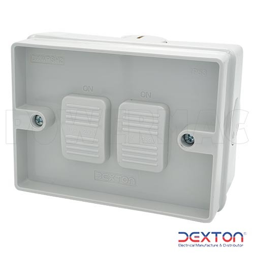 Two Gang Weatherproof Switch IP53