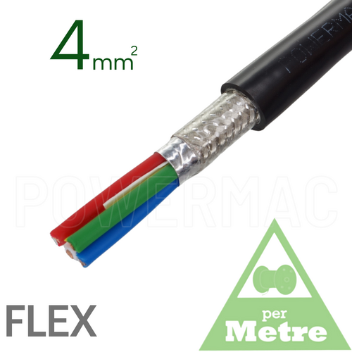 4mm 3C+1E EMC Cable Black Sheath