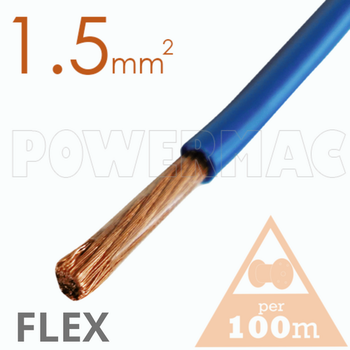 1.5MM TINNED CU FLEX PVC BLUE