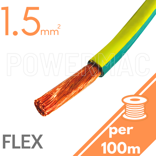 1.5mm Tinned Flexible Copper PVC Earth G-Y