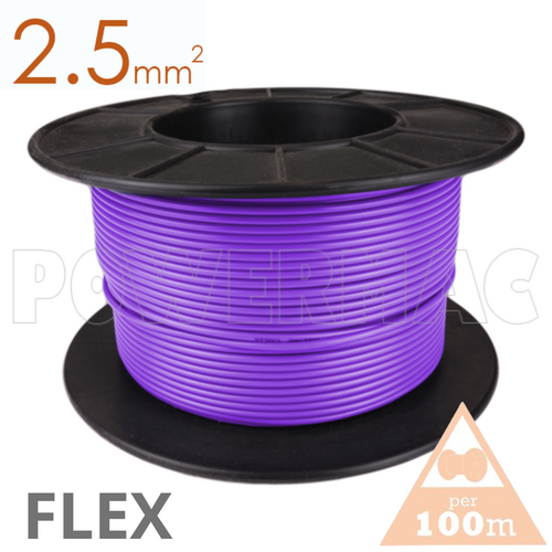 2.5mm Tinned CU Flex PVC Purple